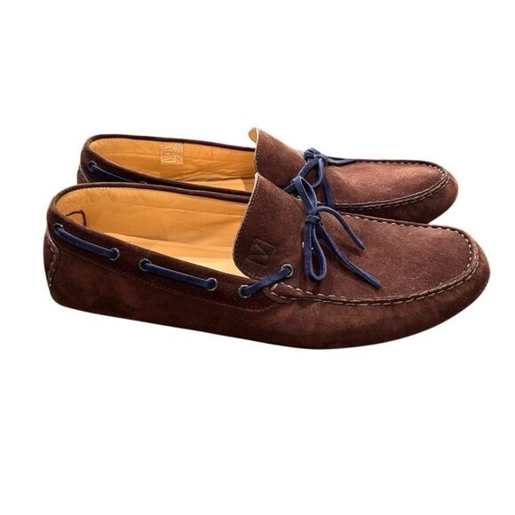 Viasinsa (Italy) Suede Leather Driving Loafers. Size 45/US 11.5 main image 5